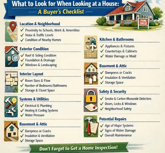 what to look for when looking at a house