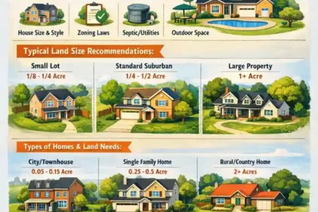 how much land do you need to build a house