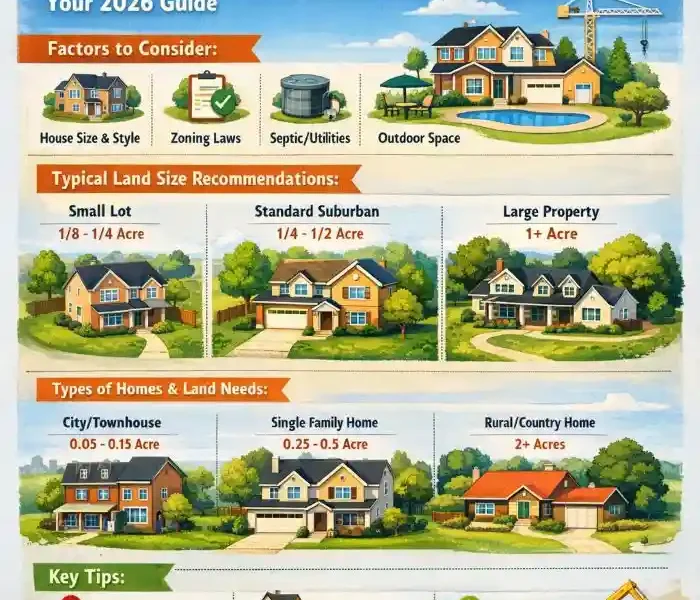 how much land do you need to build a house
