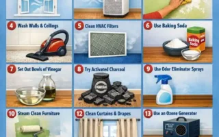 how to get rid of smoke smell in house