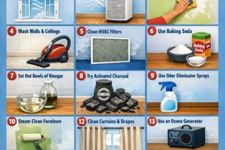 how to get rid of smoke smell in house