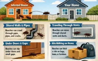 can roaches travel from neighbors house