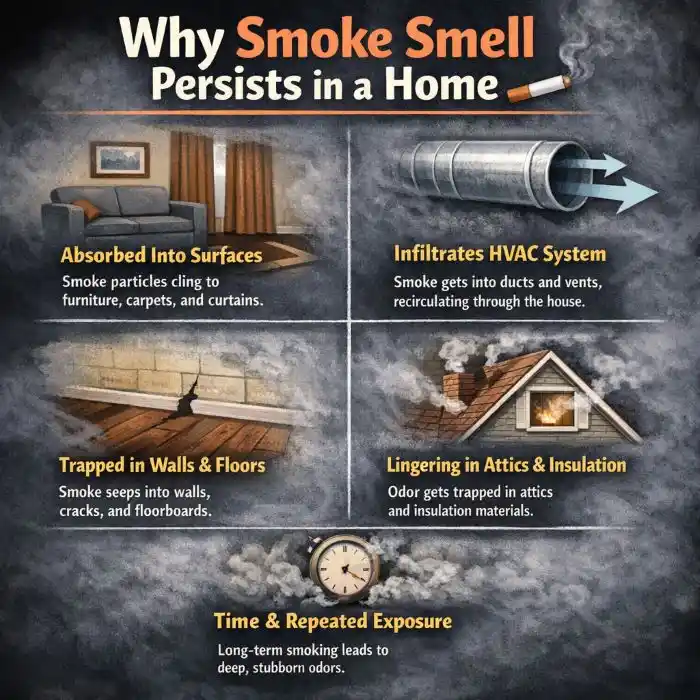 how to get rid of smoke smell in house