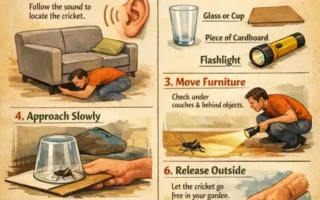 how to catch a cricket in your house