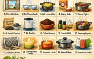 how to get rid of grease smell in house
