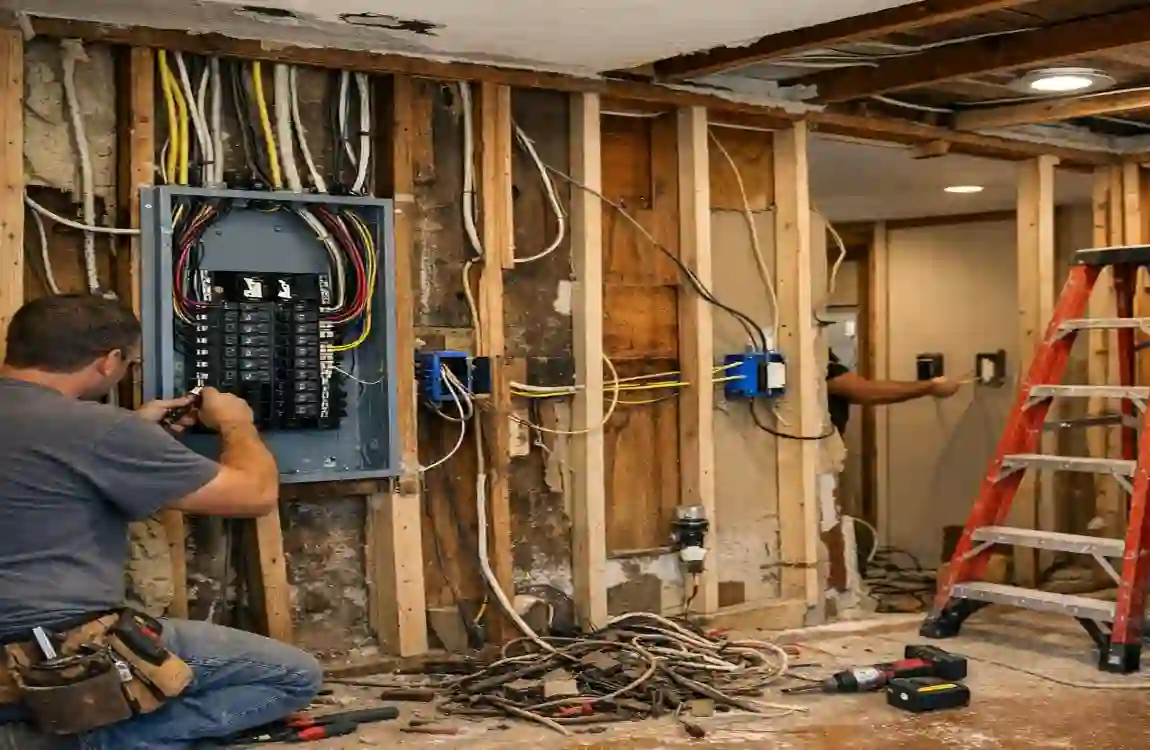 how much does it cost to rewire a 3 bed house uk