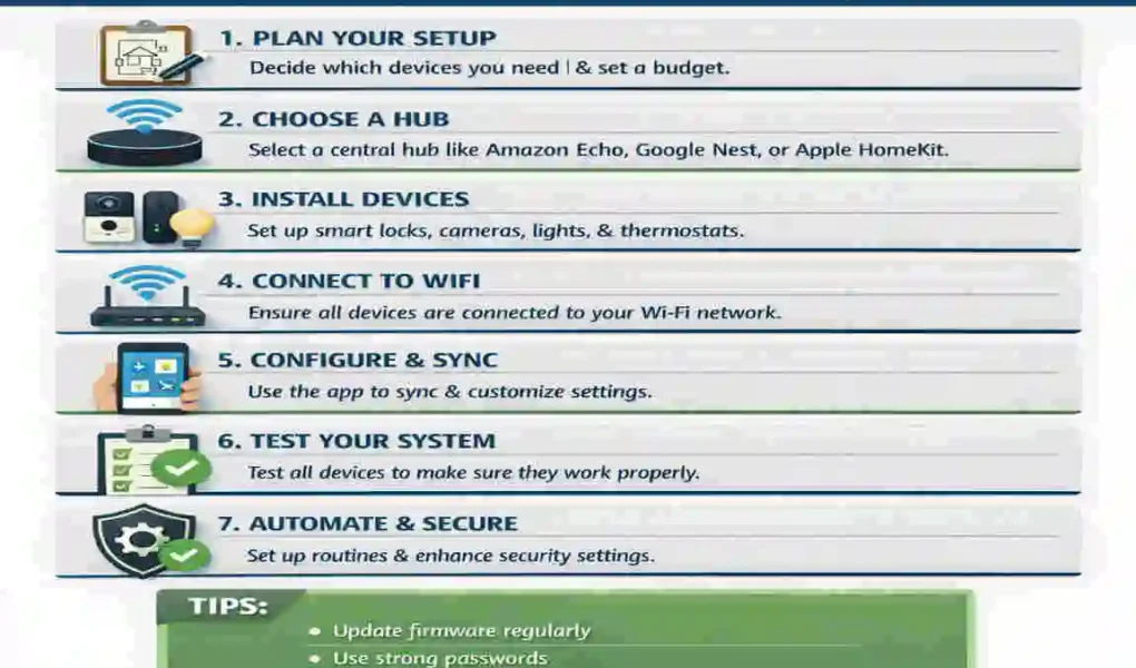 how to install smart system at home