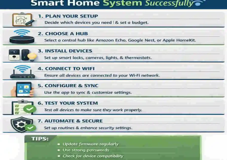 how to install smart system at home