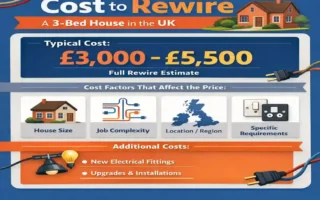 how much does it cost to rewire a 3 bed house uk