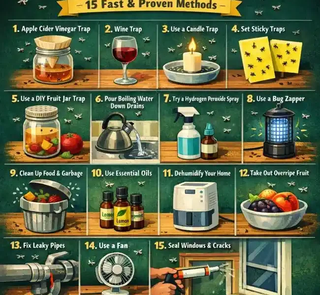 how to get rid of gnats in the house quickly