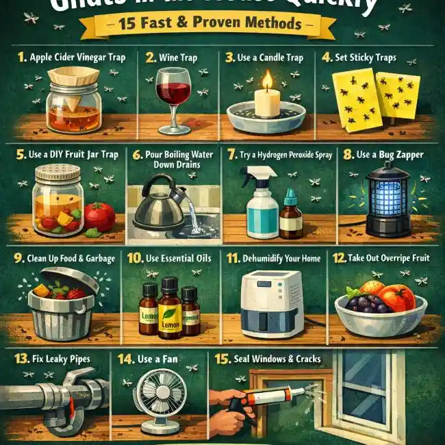 How to Get Rid of Gnats in the House Quickly: 15 Fast & Proven Methods ...