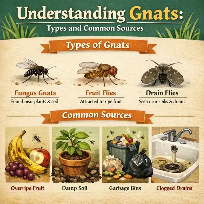 how to get rid of gnats in the house quickly